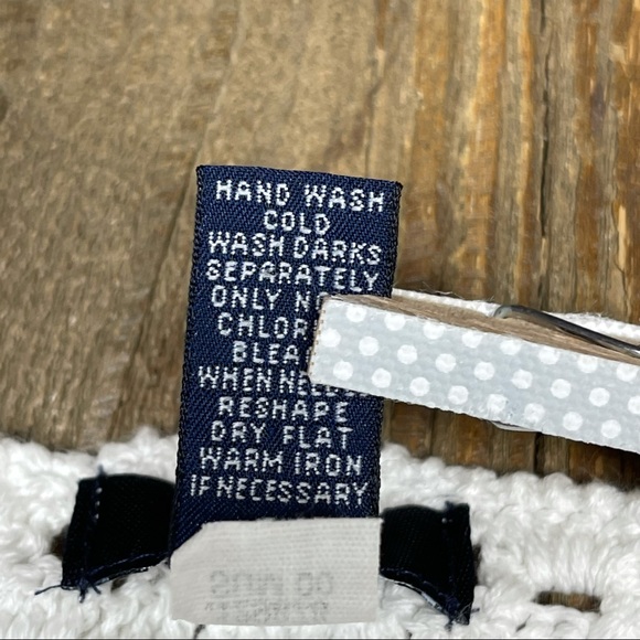 Gap Crochet Sweater Pullover Boho Festival Size L - Picture 9 of 10